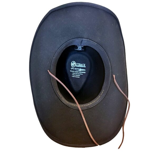 Cabela's Outback Trading Vintage Adult Wide Open Spaces Cowboy Hat 1336-BLK-MD - Picture 7 of 12